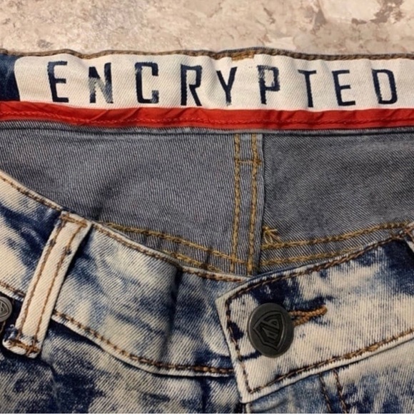 ENCRYPTED Men’s Distressed Jeans 34 - Picture 2 of 8